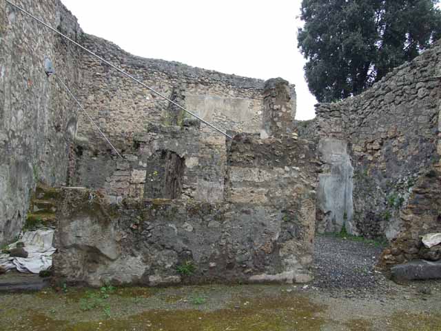 V.5.2 Pompeii. May 2010. West side, steps to upper floor.