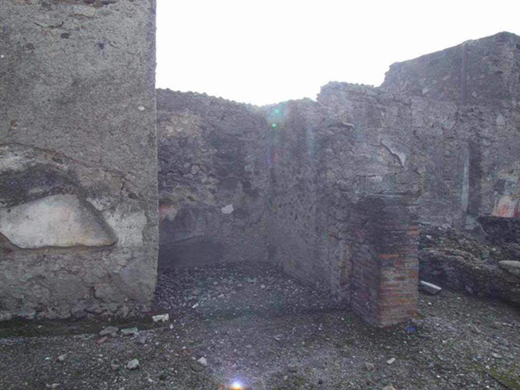 VI.1.7 Pompeii. December 2007. Room 35, area in south-west corner.