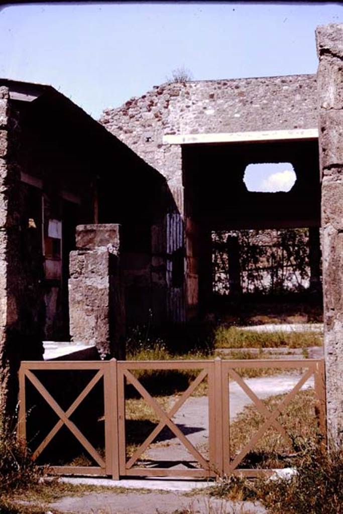 VI.2.4 Pompeii. 1964. Looking through entrance doorway. Photo by Stanley A. Jashemski.
Source: The Wilhelmina and Stanley A. Jashemski archive in the University of Maryland Library, Special Collections (See collection page) and made available under the Creative Commons Attribution-Non Commercial License v.4. See Licence and use details.
J64f1821

