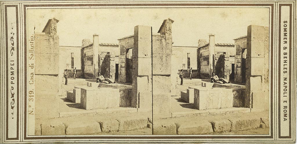 VI.2.5 Pompeii. Between 1867 and 1874. 
Entrance to VI.2.4 on the right. Photo by Sommer and Behles no. 2318. Photo courtesy of Charles Marty.

