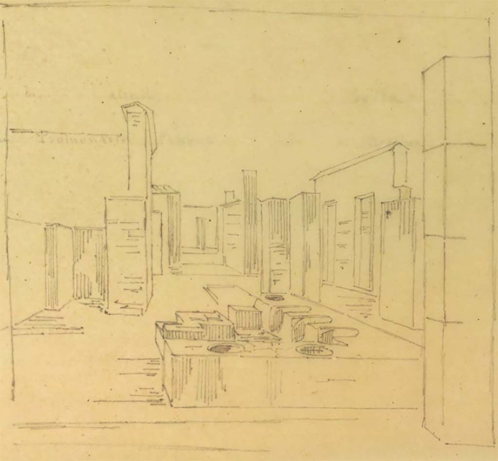 VI.2.5 Pompeii. From an album about 1870-1880. Entrance on left, with VI.2.4 to the right. Photo courtesy of Rick Bauer.