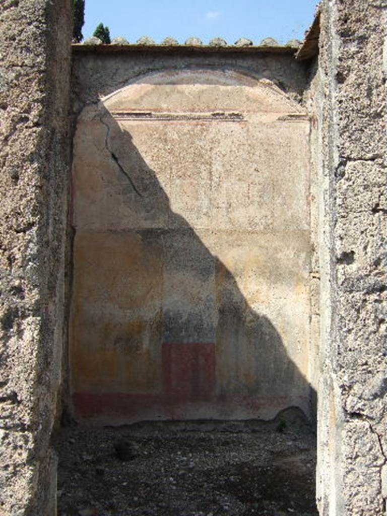 VI.2.11 Pompeii. September 2005. North wall of west ala/cubiculum (6).