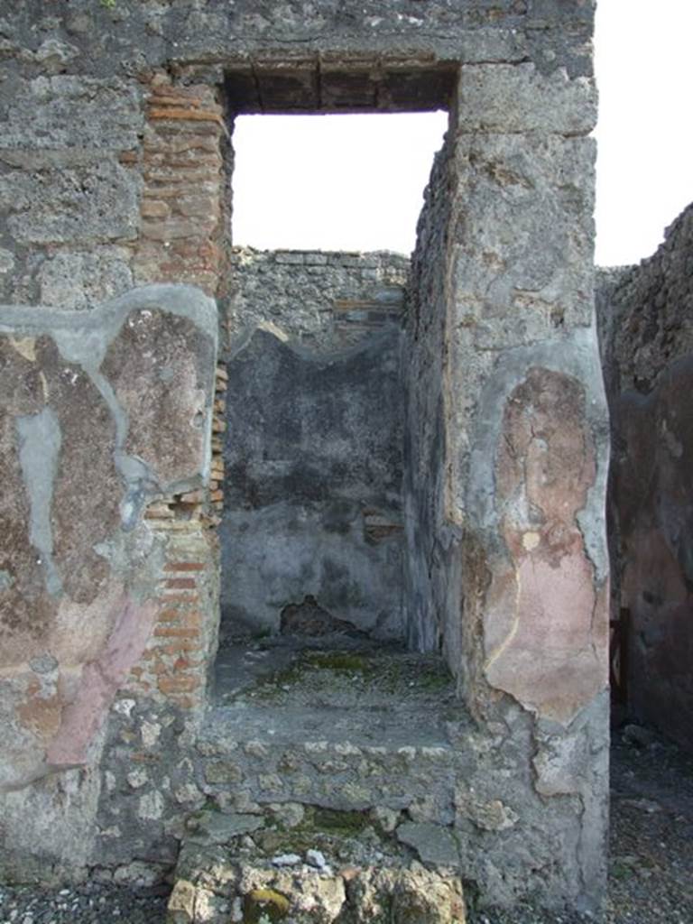 VI.7.6 Pompeii.  March 2009.  Staircase to upper floor on south east side of atrium.