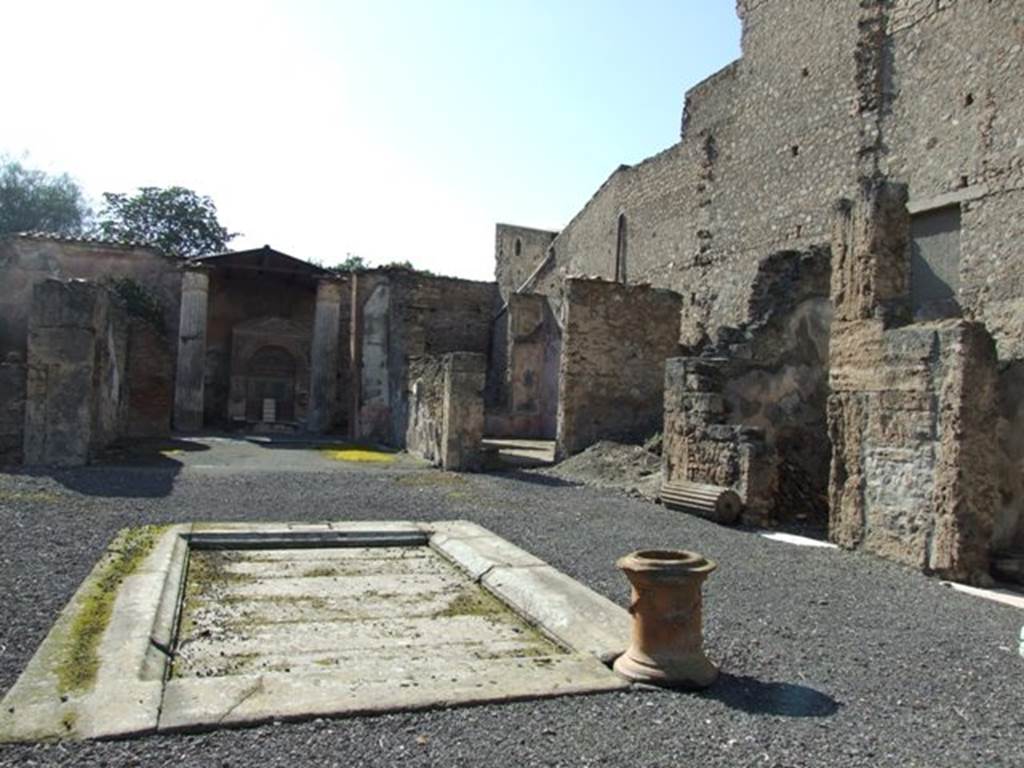 VI.8.22 Pompeii.  March 2009.  Atrium with impluvium.  Looking north west. 