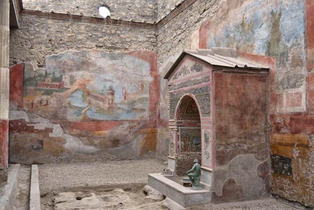 VI.8.23 Pompeii. April 2018. Looking across the garden area towards the south wall. 
Photo courtesy of Ian Lycett-King. Use is subject to Creative Commons Attribution-NonCommercial License v.4 International.
