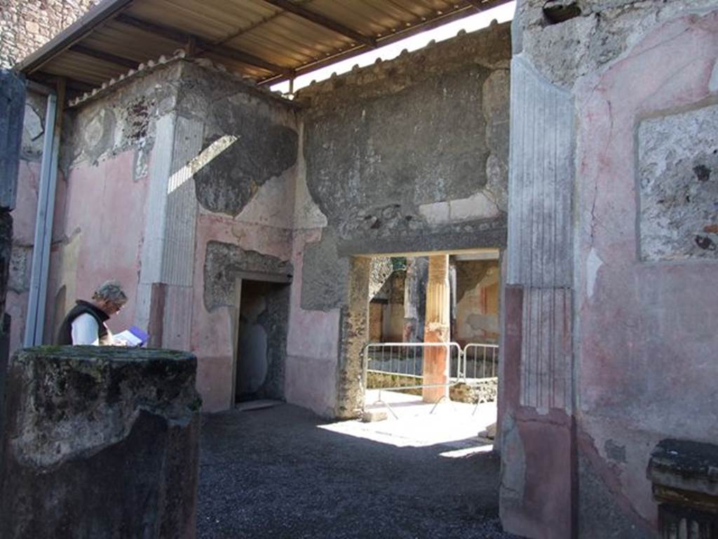 VI.9.6 Pompeii. March 2009. Room 4, area on south side of atrium, leading to peristyle