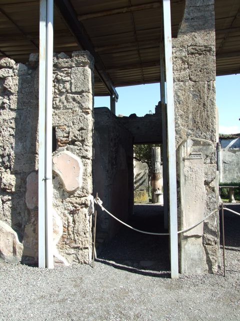 VI.9.6 Pompeii.  March 2009.  Room 10.  Corridor to rear.

