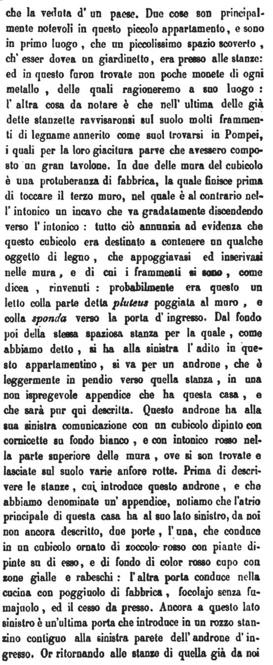 See Bullettino Archeologico Napoletano, Anno Primo, 1843, No. IX, 1 Maggio 1843, p.69.