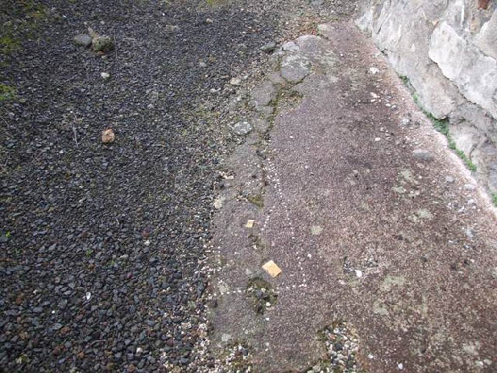 VI.10.2 Pompeii.  March 2009.  Remains of floor pattern in Tablinum.