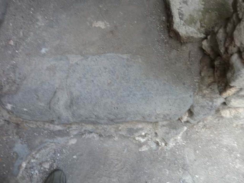 VI.12.2 Pompeii. September 2015. Step to small room with steps to upper floor.

