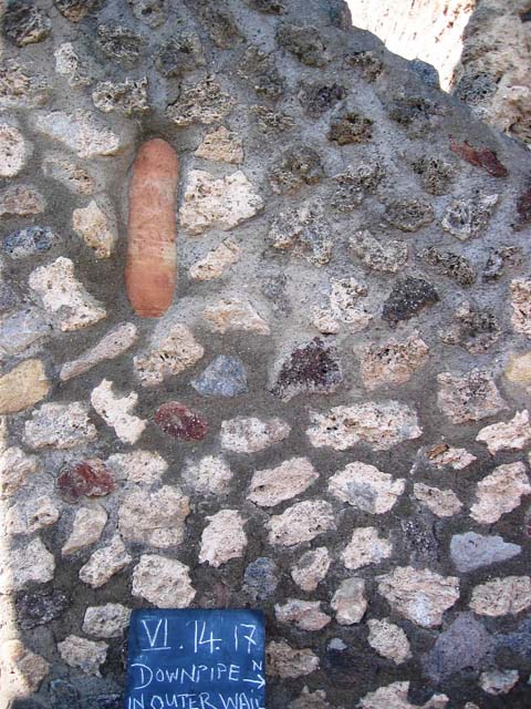 VI.14.18 Pompeii. March 2009. Doorway to other room on south side, taken from atrium of VI.14.20.