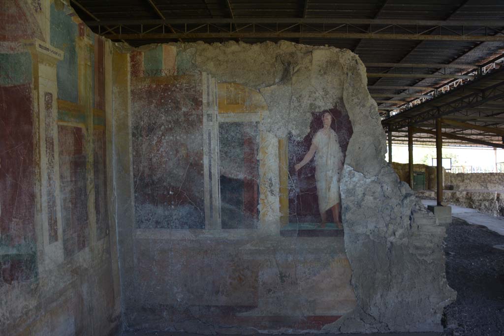 VI.17.41 Pompeii. September 2019. Looking towards south wall of exedra 18.
Foto Annette Haug, ERC Grant 681269 DCOR.
