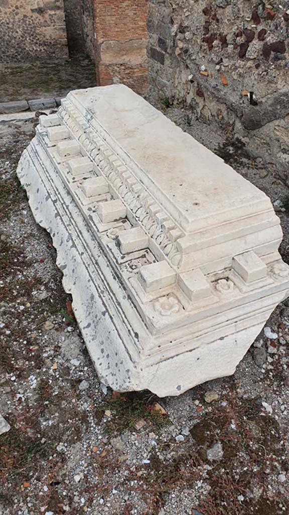 VII.4.1 Pompeii. August 2021. Decorative stonework. 
Foto Annette Haug, ERC Grant 681269 DÉCOR.
