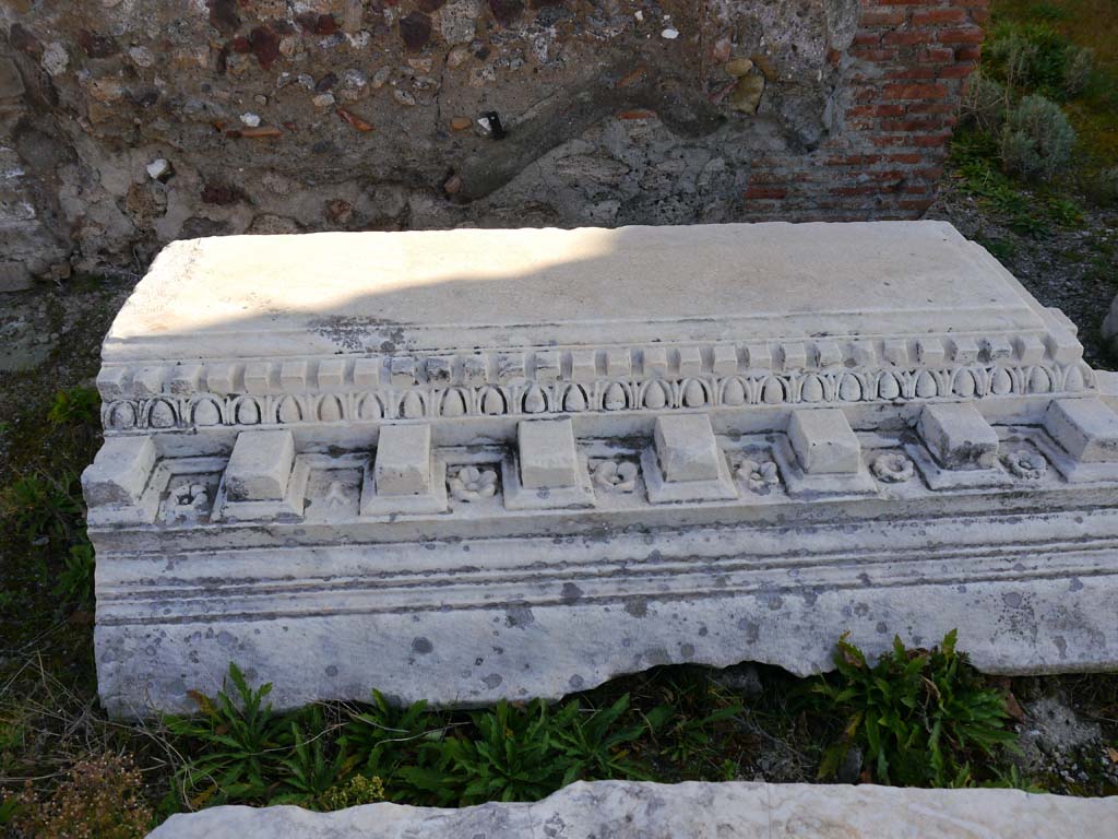 VII.4.1, Pompeii. March 2019. Item from Temple, looking east.
Foto Anne Kleineberg, ERC Grant 681269 DÉCOR.

