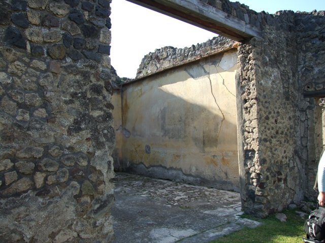 VII.4.31 Pompeii.  March 2009.  Room 18. Exedra. South wall.
