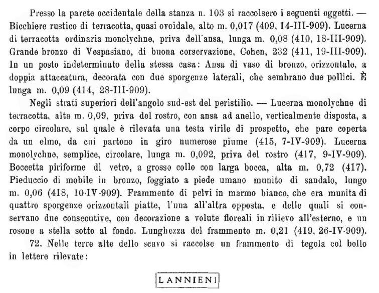 VII.6.28 Pompeii. Notizie degli Scavi, 1910, p.477