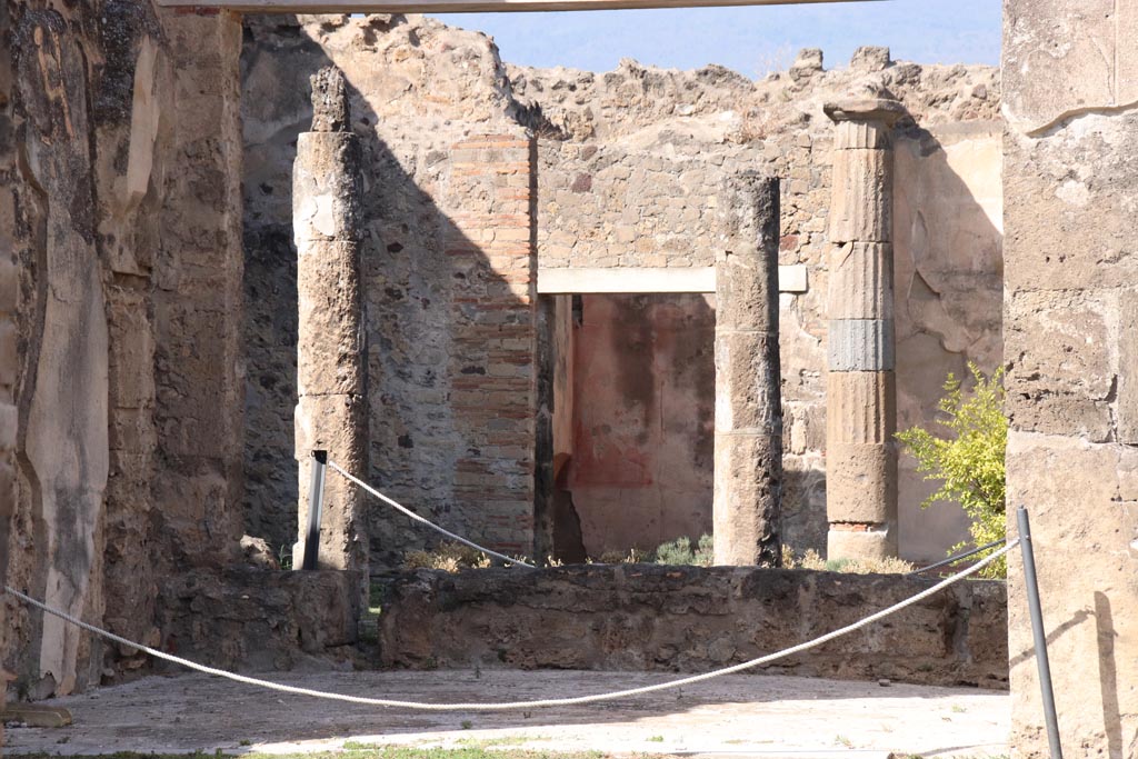 VII.7.2 Pompeii. October 2023. Looking north through tablinum towards rear peristyle. Photo courtesy of Klaus Heese.