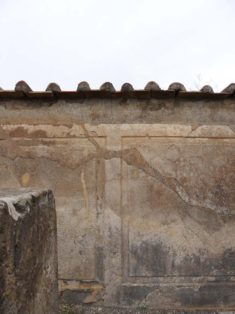 VII.7.32 Pompeii. September 2018. East end of north wall.
Foto Anne Kleineberg, ERC Grant 681269 DÉCOR.
