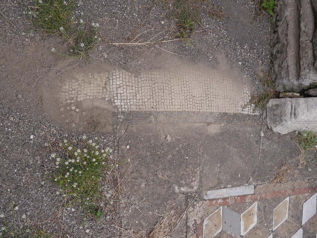 VII.7.32 Pompeii. September 2018. Flooring on west side of south side of base of altar. 
Foto Anne Kleineberg, ERC Grant 681269 DÉCOR.
