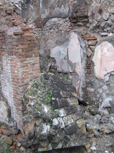 VII.10.3 Pompeii. Old photo of 1880. Room 7, tablinum, centre of south wall. Wall painting of Dionysus finding Ariadne.  Now in Naples Archaeological Museum. Inventory number 111484.
