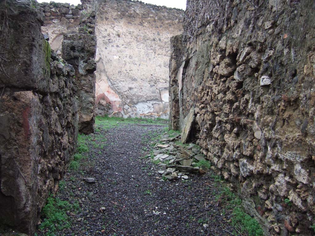 VII.12.21 Pompeii. December 2005. Fauces or entrance corridor.