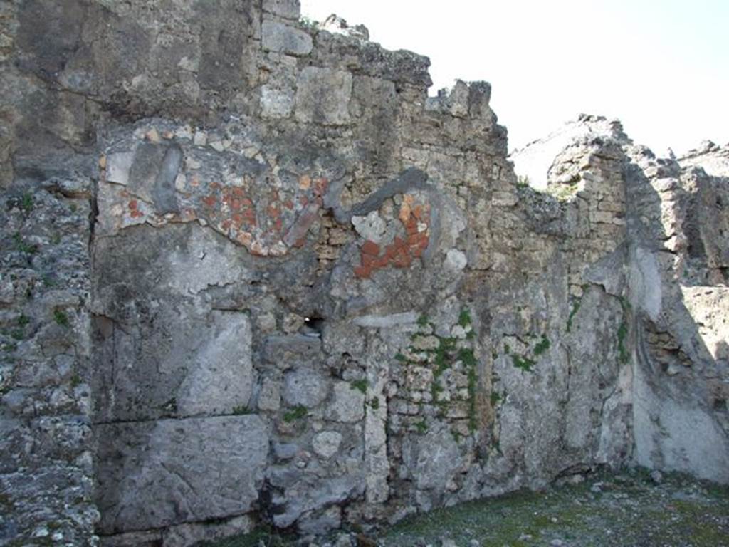 VII.14.9 Pompeii. March 2009. Room 4, west wall of oecus.