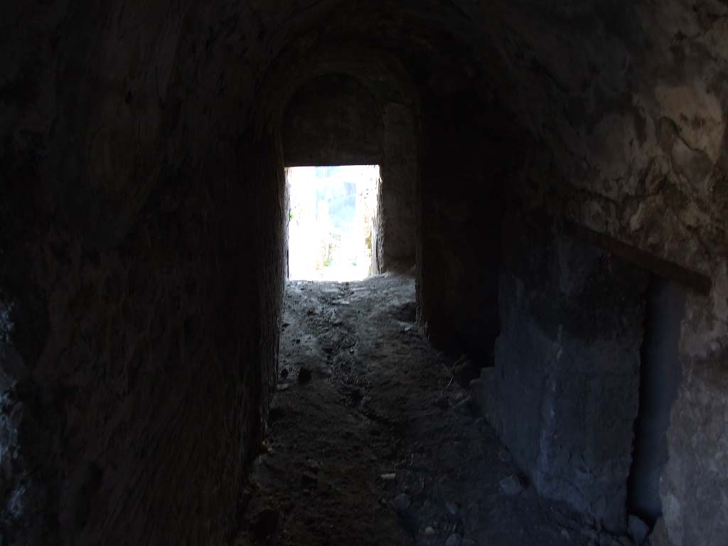 VII.16.13 Pompeii. December 2007. Corridor 40, leading west to lower level.