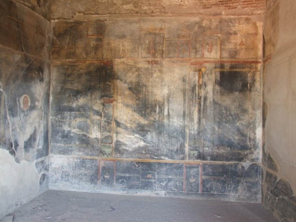 VII.16.17-22 Pompeii. December 2007. East wall of room in north-west corner of first level floor below ground.