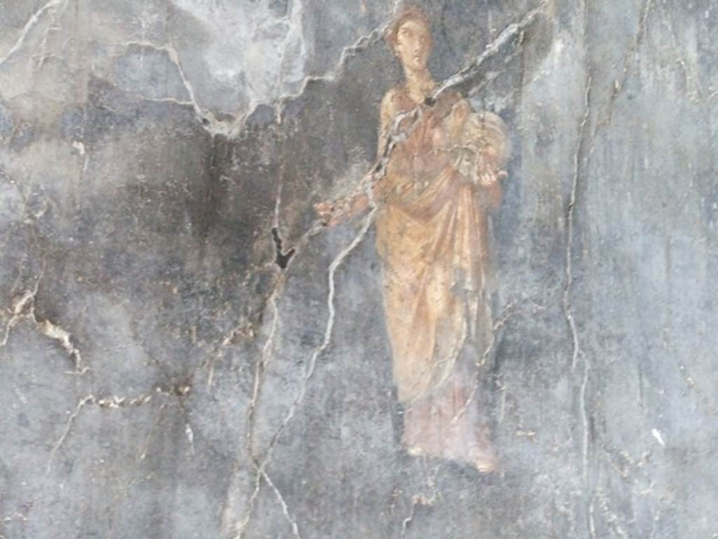 VII.16.22 Pompeii. October 2018. 
Oecus 62, central painting on east wall showing Apollo, Hesperus and Venus.
Foto Annette Haug, ERC Grant 681269 DÉCOR.
