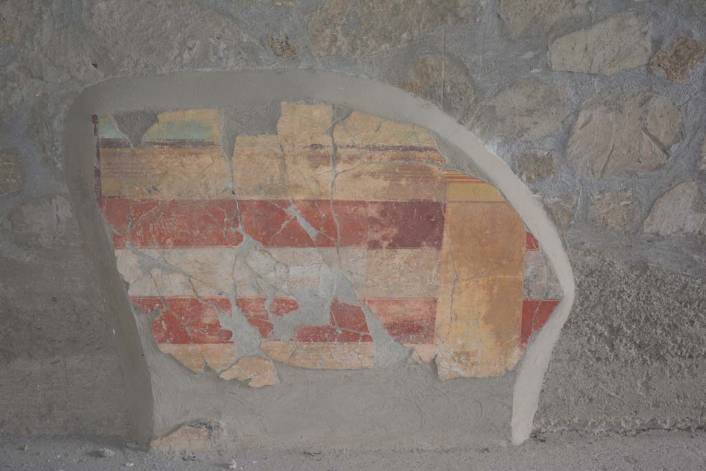 VII.16.22 Pompeii. October 2018. Room 74, painted decoration on south wall at east end.
Foto Annette Haug, ERC Grant 681269 DÉCOR.
