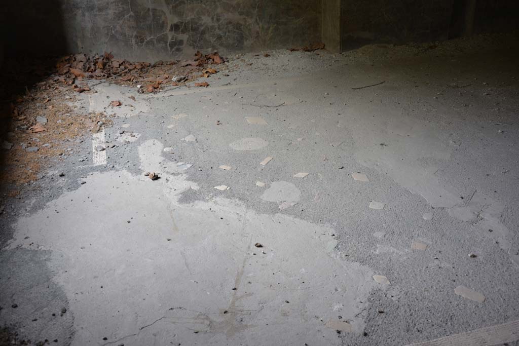 VII.16.17-22 Pompeii. October 2018. Triclinium 25, flooring in north-west corner.
Foto Annette Haug, ERC Grant 681269 DÉCOR.
