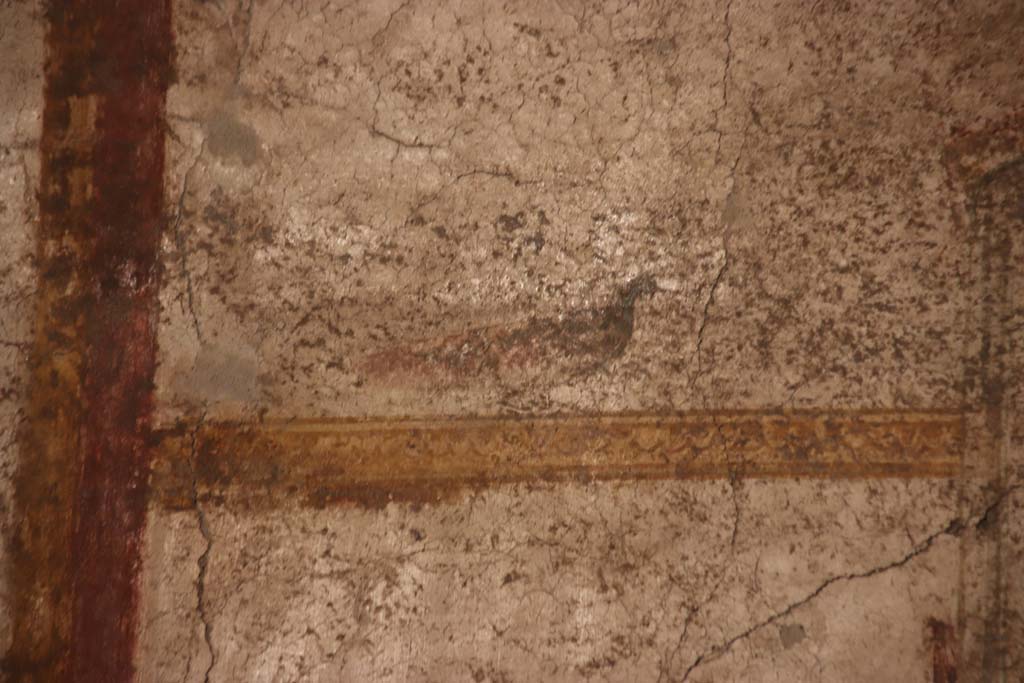 VII.16.a Pompeii. May 2015. Room 7, detail from south wall. Photo courtesy of Buzz Ferebee.