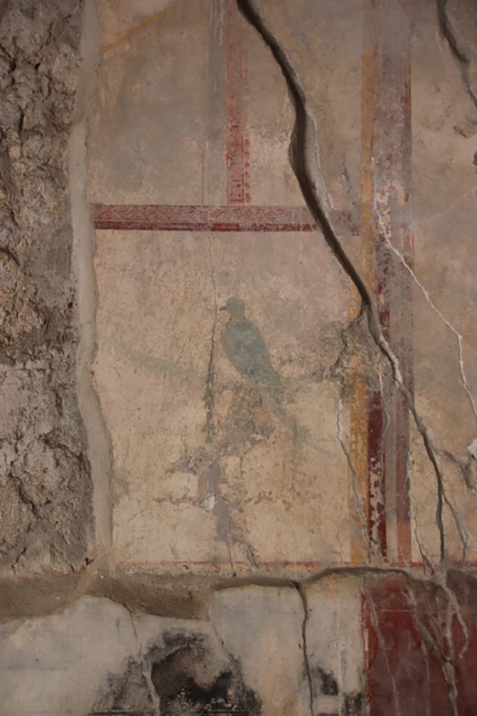VII.16.a Pompeii. May 2015. Detail of mosaic floor in vestibule 8. Photo courtesy of Buzz Ferebee.
