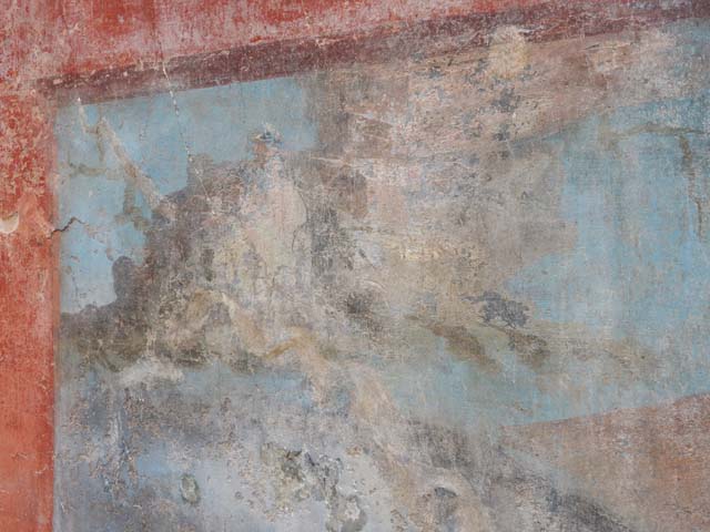VII.16.a Pompeii. September 2005. Room 9, north wall. Naval scene..