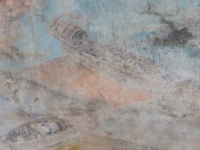 VII.16.a Pompeii. October 2020. Room 9, detail from lower south wall. Photo courtesy of Klaus Heese.