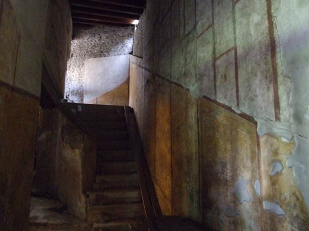 VII.16.a Pompeii. December 2006. Stairs to upper floor in corridor D.
