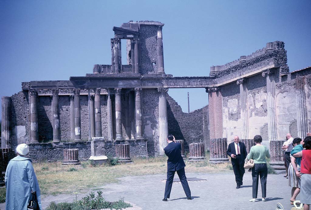 VIII.1.1 Pompeii. June 1962. West end of Basilica. Photo courtesy of Rick Bauer.