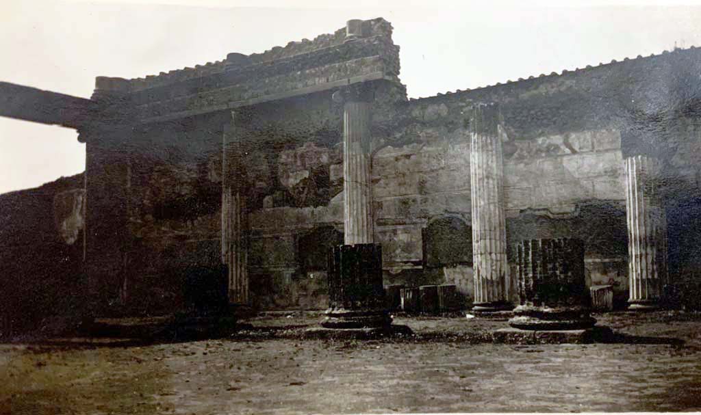 VIII.1.1 Pompeii. May 1934. From an album of the Nierhoff family vacation. 
Looking towards north-west corner. Photo courtesy of Rick Bauer.
