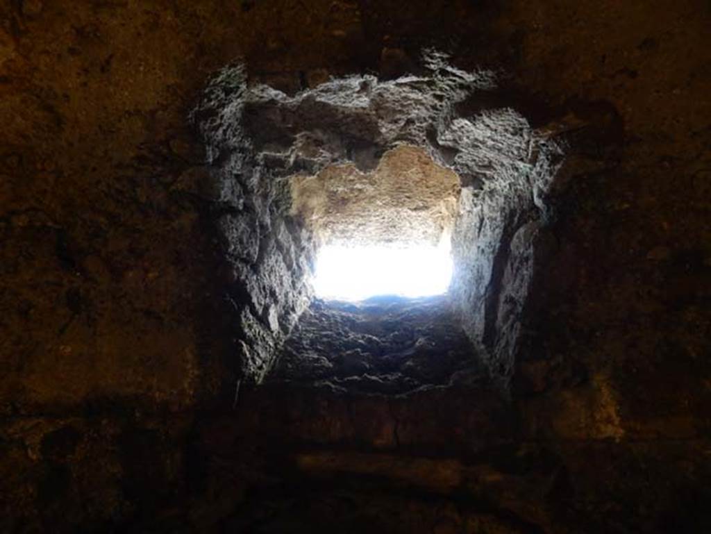 VIII.2.1 Pompeii. May 2018. Window in south wall of corridor at western end. Photo courtesy of Buzz Ferebee.

