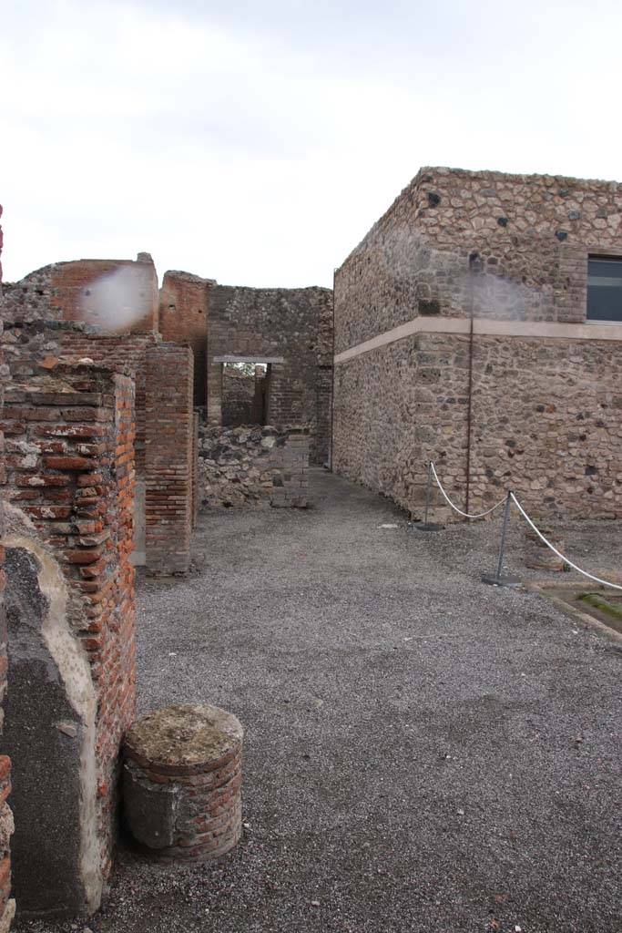 VIII.2.3 Pompeii. May 2018. Looking east at north end of passageway leading north from north-east corner of peristyle. 
Photo courtesy of Buzz Ferebee.
