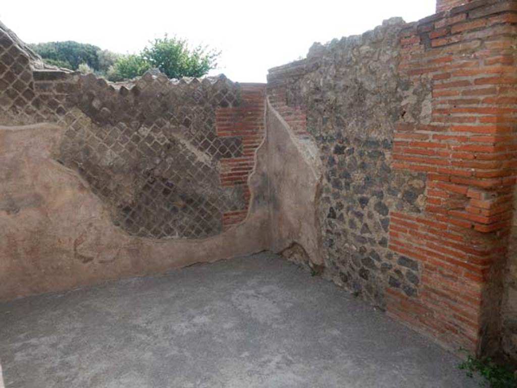 VIII.2.14 Pompeii. May 2017. South-east corner of room on south side of entrance corridor. Photo courtesy of Buzz Ferebee.

