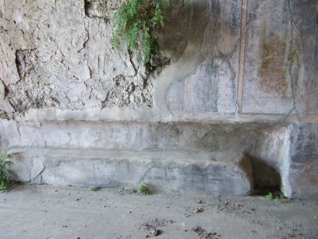 VIII.2.26 Pompeii. September 2005. Room 6, recess in west wall of triclinium.  The recess on the east wall was identical.


 
