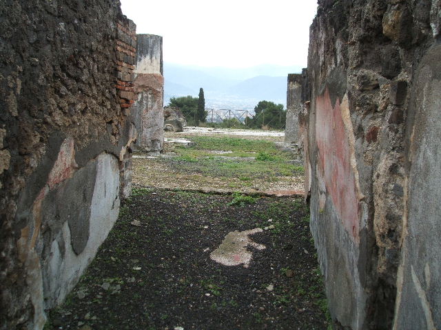 VIII.2.28 Pompeii. October 2020. Looking south across atrium towards the tablinum, and at its rear the remains of the terrace.
Photo courtesy of Klaus Heese.
