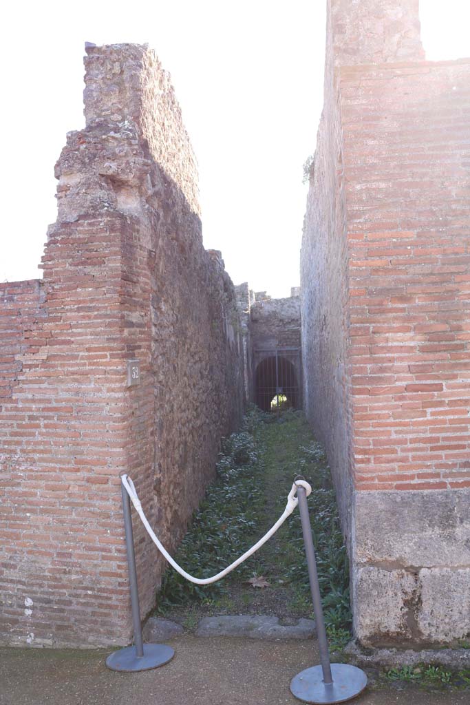 VIII.2.32, Pompeii. December 2018. Looking south from entrance. Photo courtesy of Aude Durand.