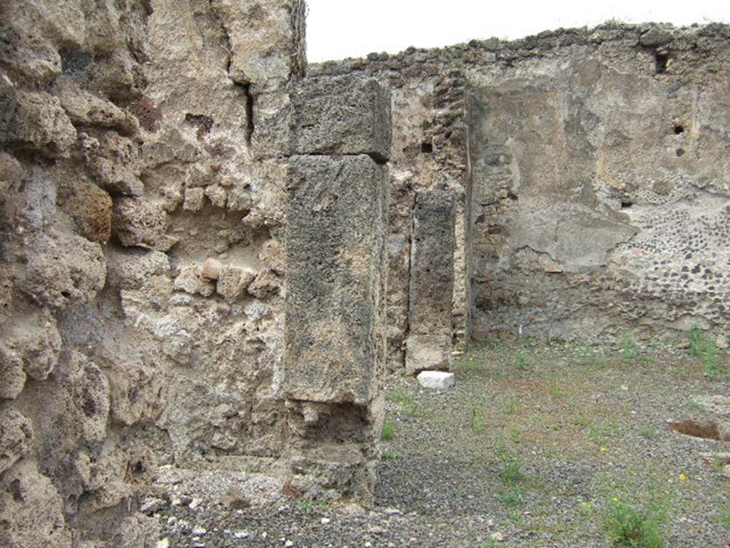 VIII.2.36 Pompeii. May 2006. Three rooms on the south side of the atrium, looking west.