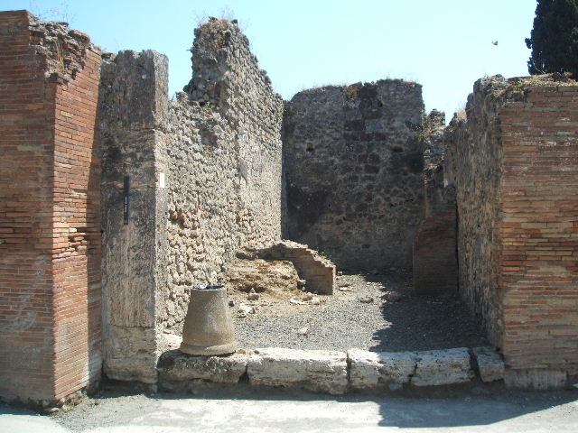 VIII.4.11 Pompeii. December 2007. Remains of stairs? with latrine under?.