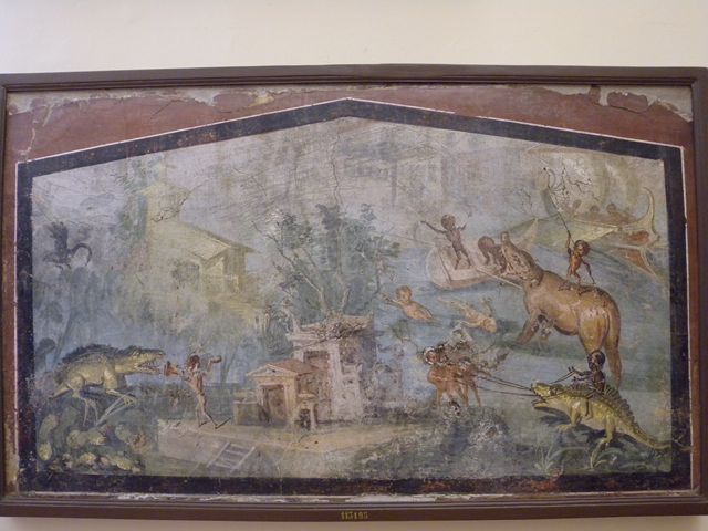 VIII.5.24 Pompeii. May 2010. Room 13, east wall with doorway to peristyle.