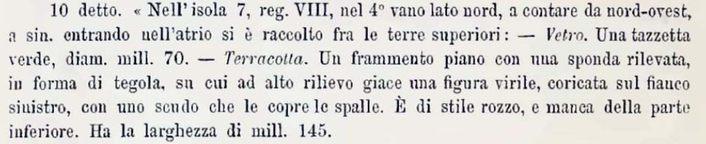 Sogliano, Notizie degli Scavi, January (1883), p.52;