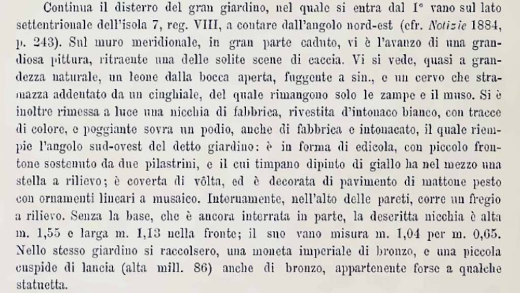 Notizie degli Scavi, August 1884, p. 280