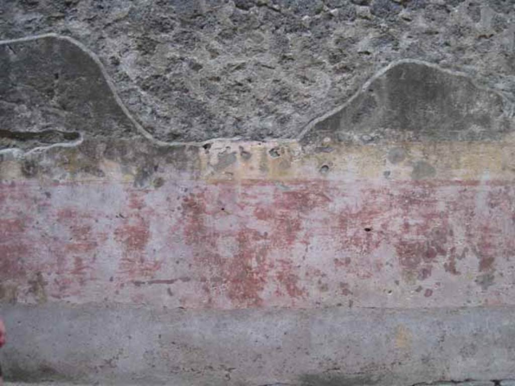 VIII.7.20 Pompeii. September 2010. Graffito passage. North wall. Sequence moving west - east of remaining fresco work. Photo courtesy of Drew Baker.